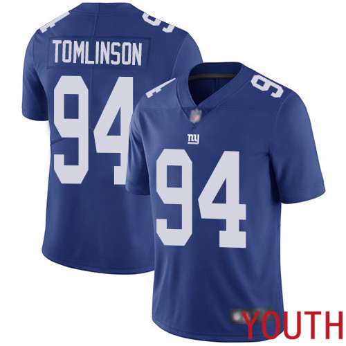 Youth New York Giants #94 Dalvin Tomlinson Royal Blue Team Color Vapor Untouchable Limited Player Football NFL Jersey->youth nfl jersey->Youth Jersey